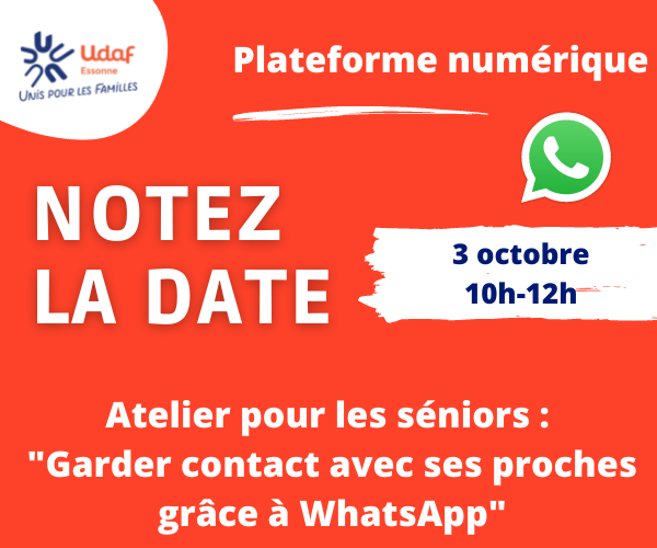 Notez la date atelier Whatsapp