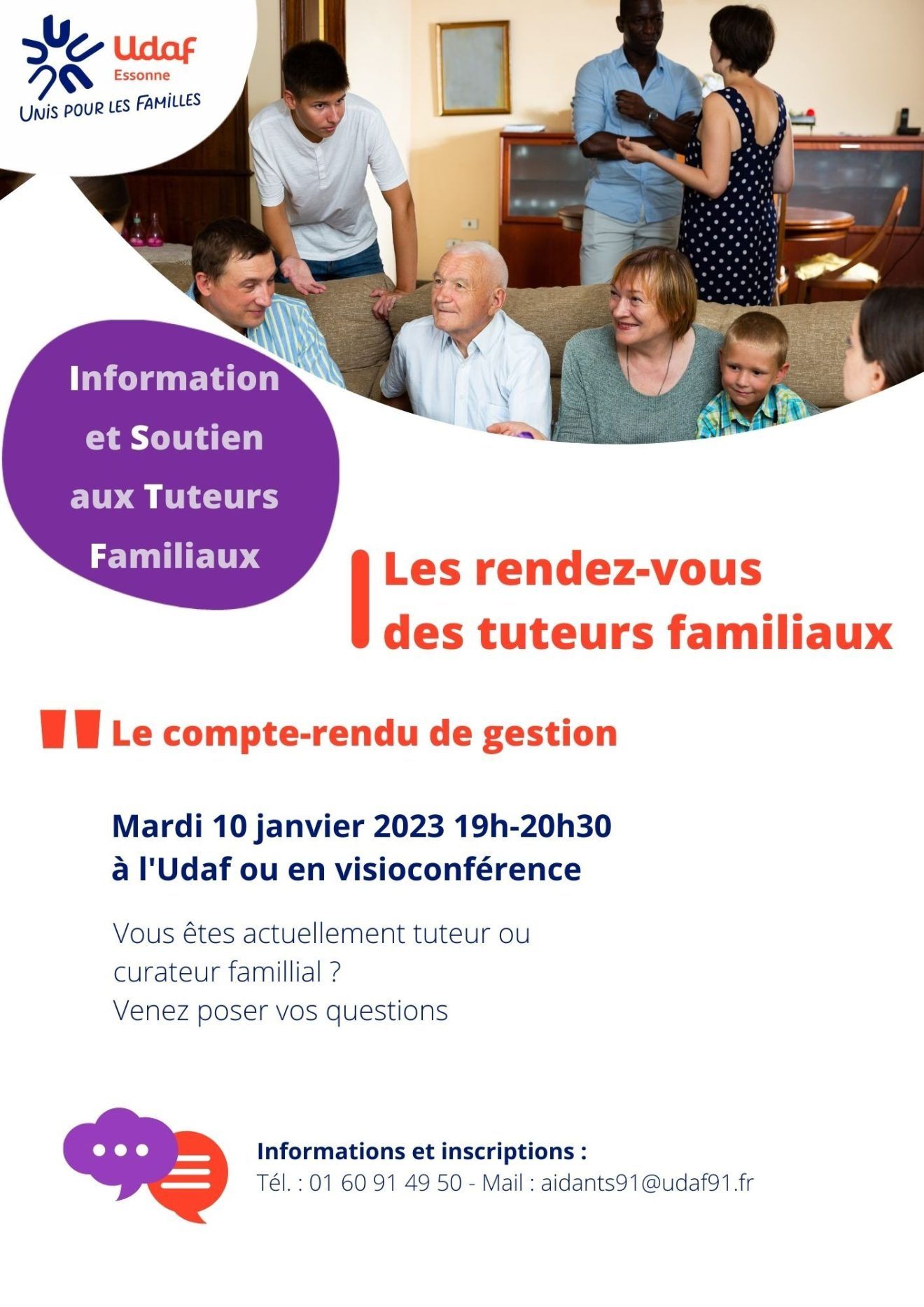 Rendez-vous des tuteurs familiaux - Janvier 2023
