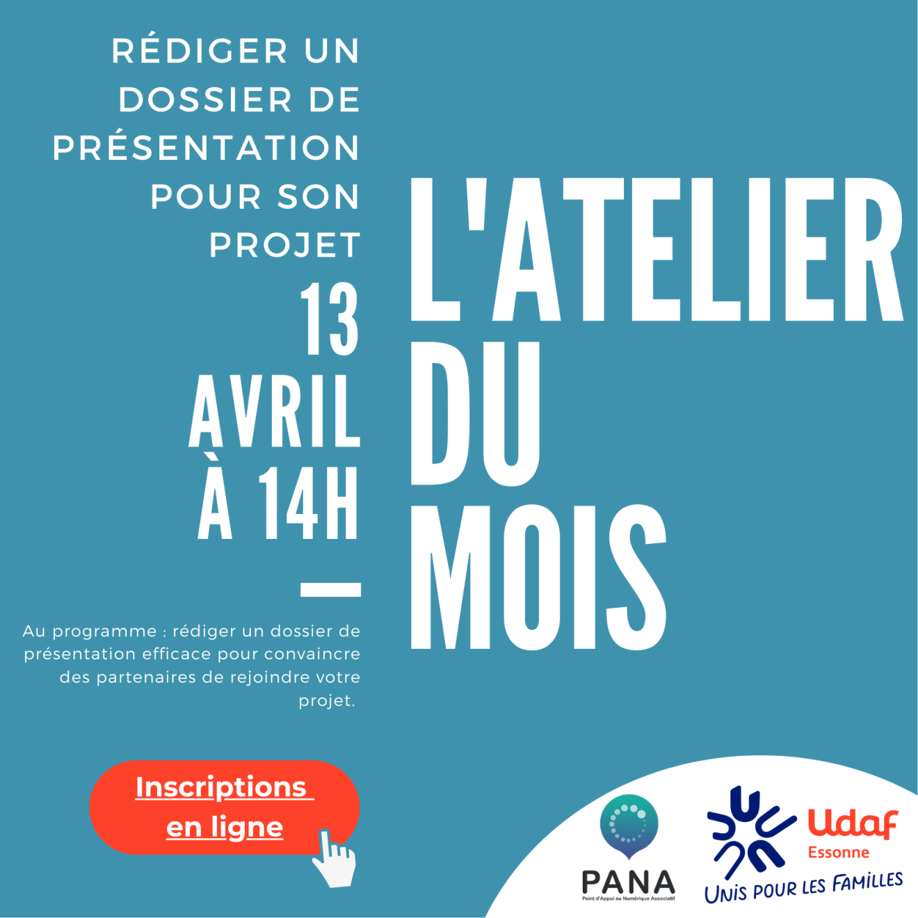Atelier du mois d'avril : rédiger un dossier de présentation
