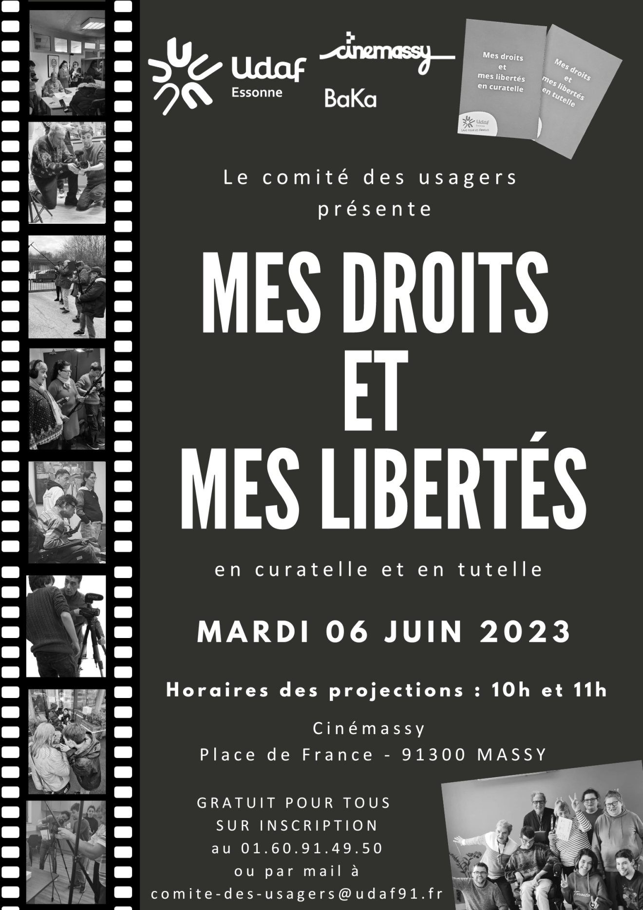 Le comité des usagers PJM fait son cinéma et présente ＂Mes droits et libertés en tutelle et curatelle＂