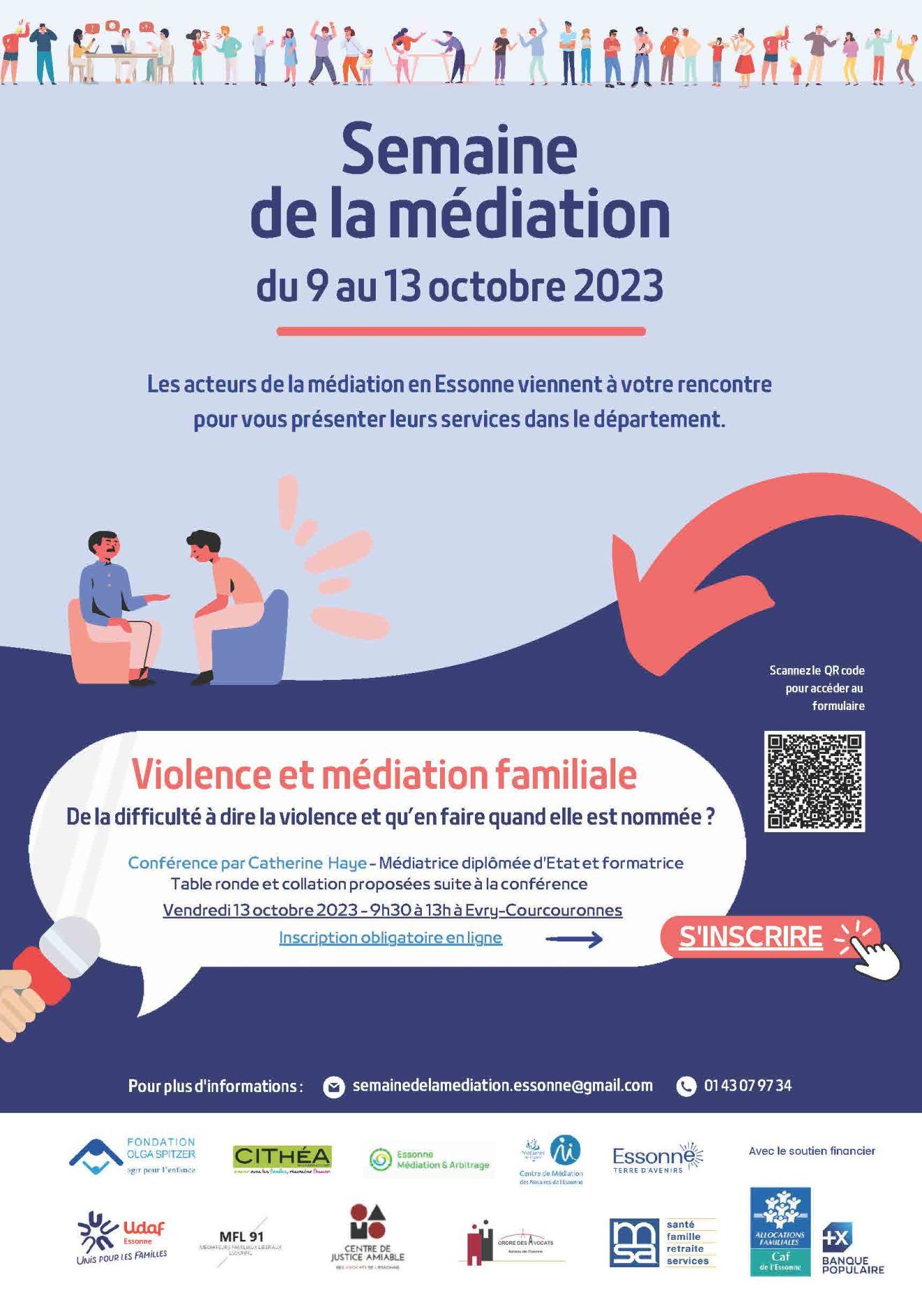 Semaine de la médiation en Essonne du 9 au 13 octobre 2023