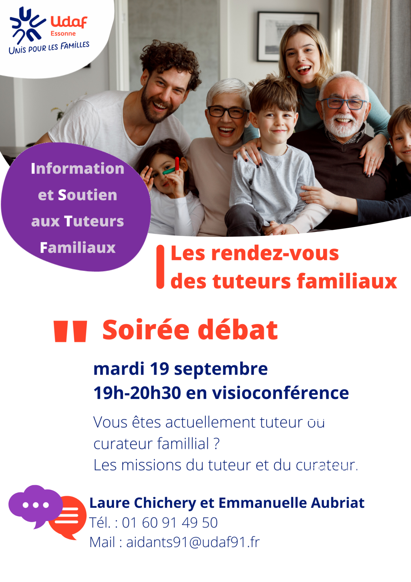 Rendez-vous des tuteurs familiaux - Septembre 2023