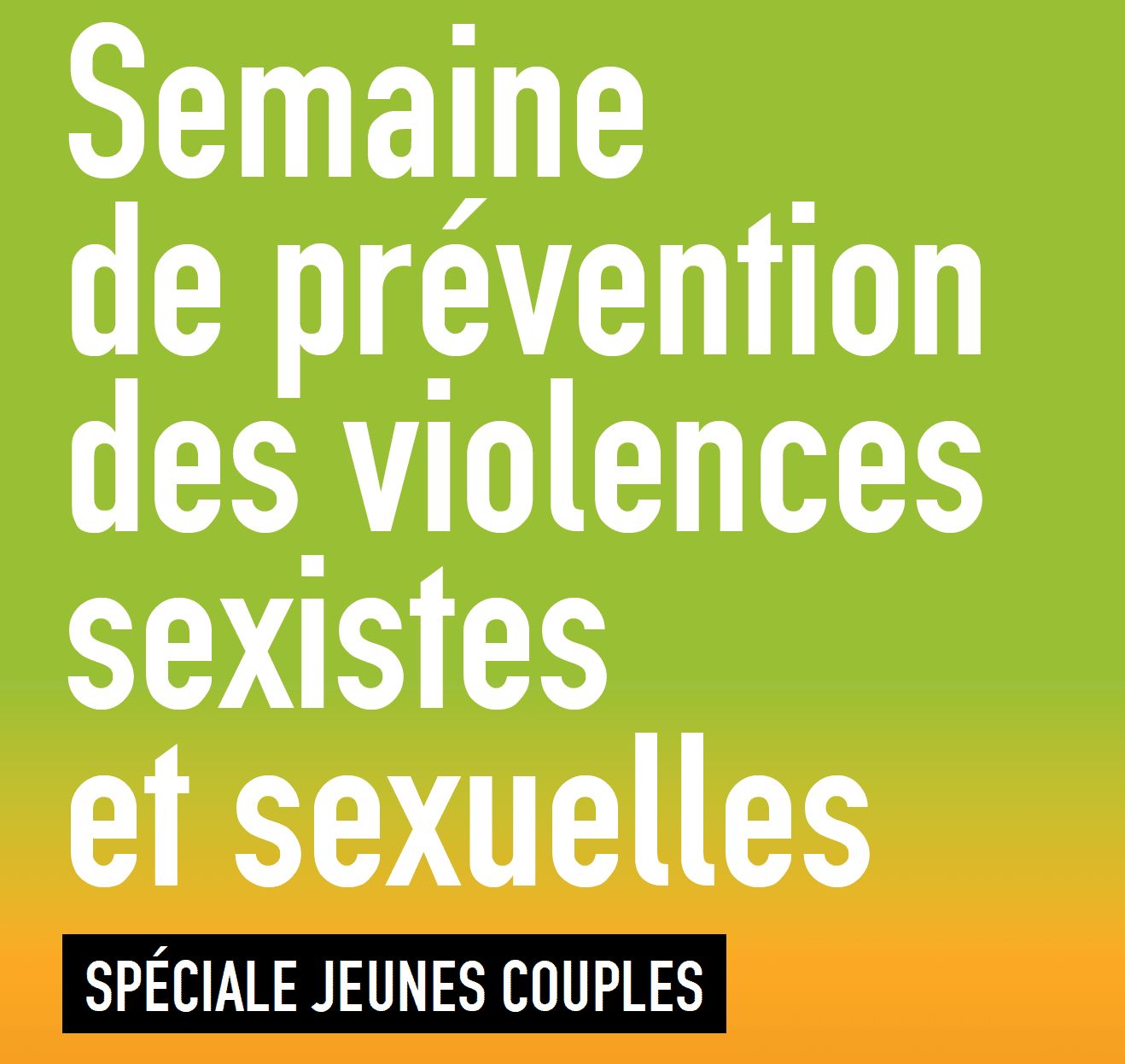 Semaine de prévention des violences sexistes et sexuelles