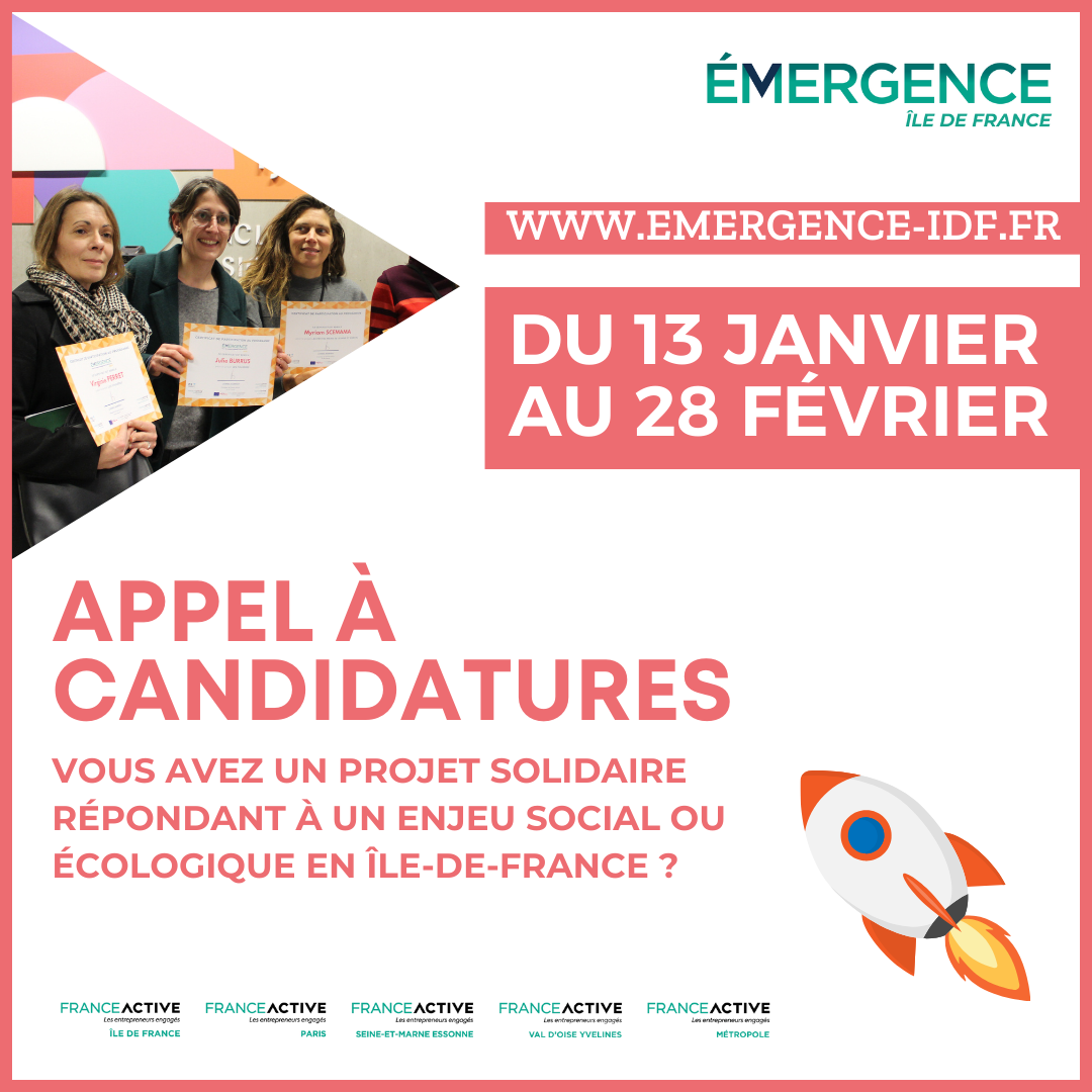 Lancement de la 7e édition du programme Émergence Île-de-France avec un appel à candidatures ouvert du 13 janvier au 28 février 2025 !