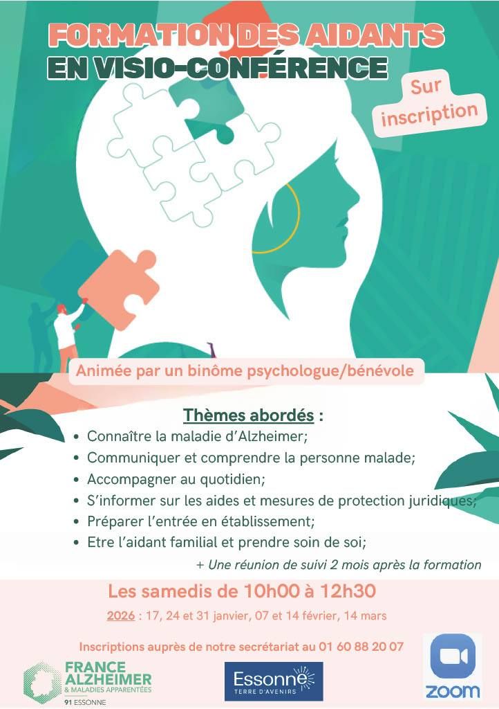 Soutenir les aidants familiaux : une formation essentielle et accessible animée par France Alzheimer Essonne