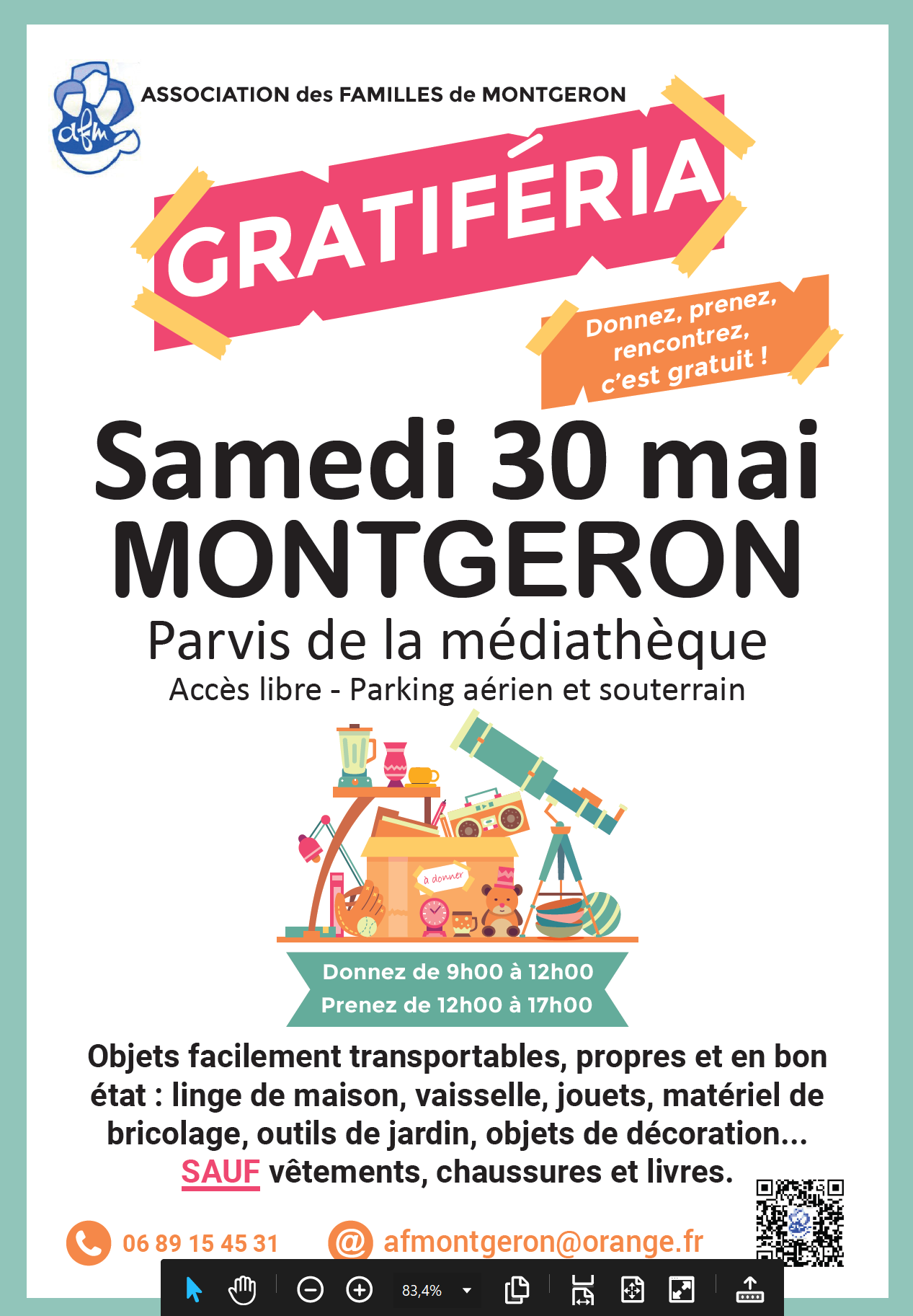 Une Gratiféria pour donner, partager et créer du lien à Montgeron