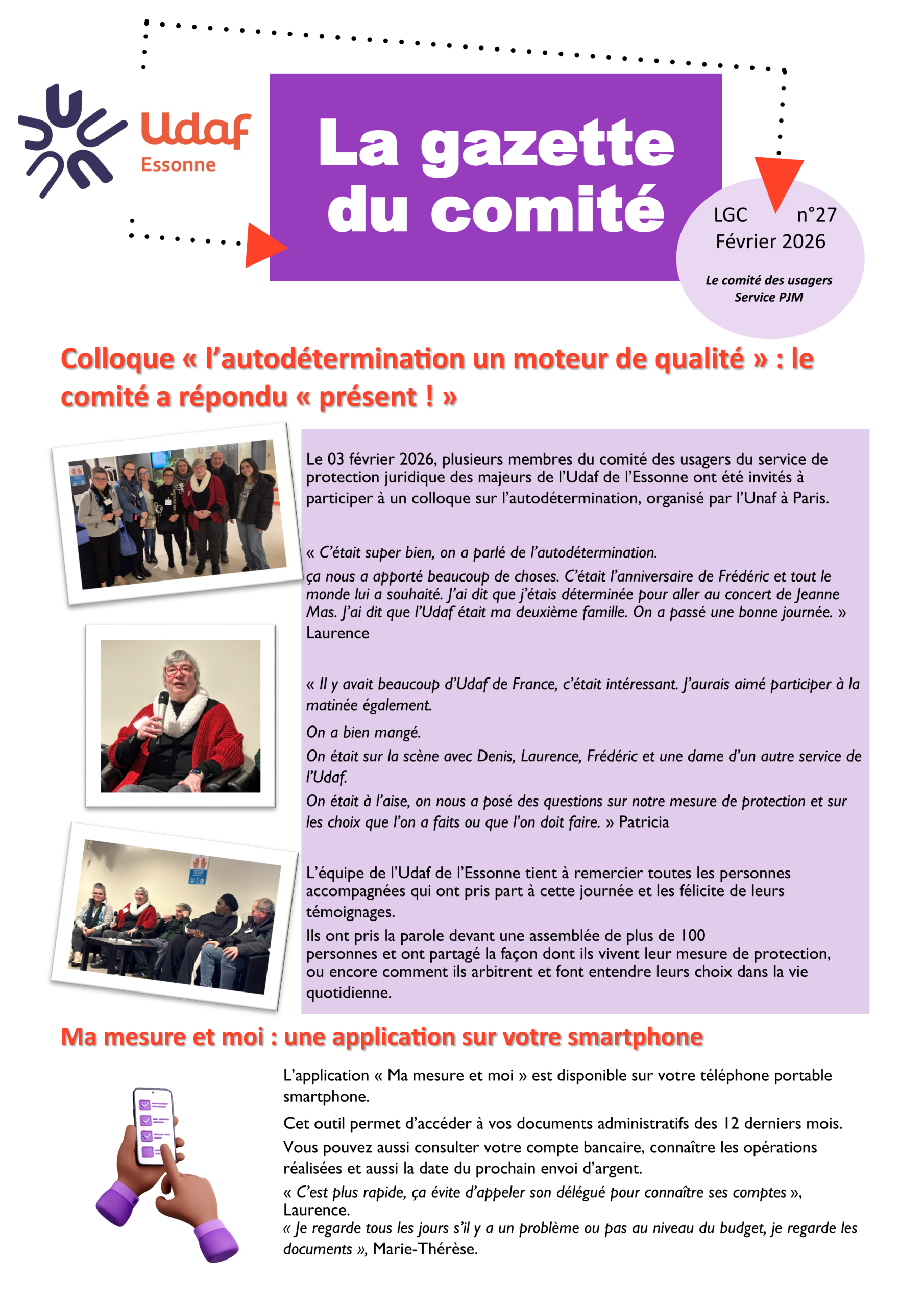 Gazette du comité PJM de mai 2026