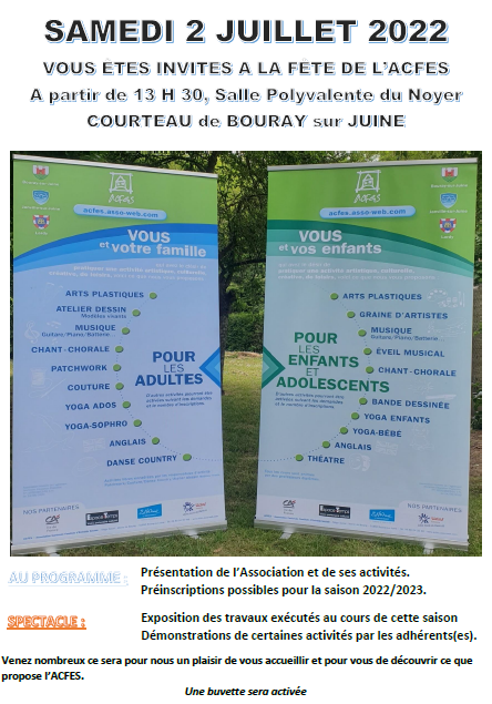 Affiche fete acfes 2022