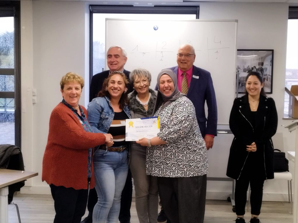 Remise du prix lors du défi associatif 2024. 