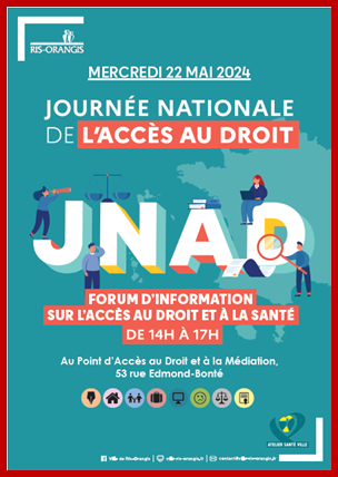 Affiche de l'évènement qui reprend les heures et adresse.