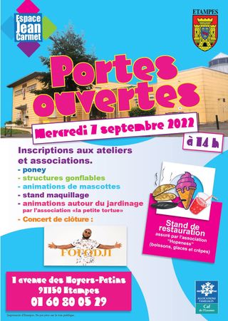 portes ouverte espace jean carnet etampes