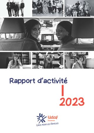 Une d'une rapport d'activité 2023.