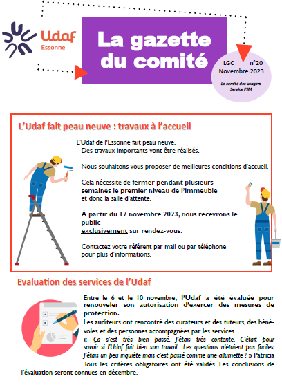 Page de couverture de la gazette.