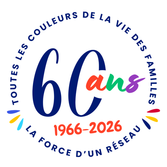 Toutes les couleurs de la vie des familles, la force d'un réseau. Udaf de l'Essonne 1966-2026, 60 ans.