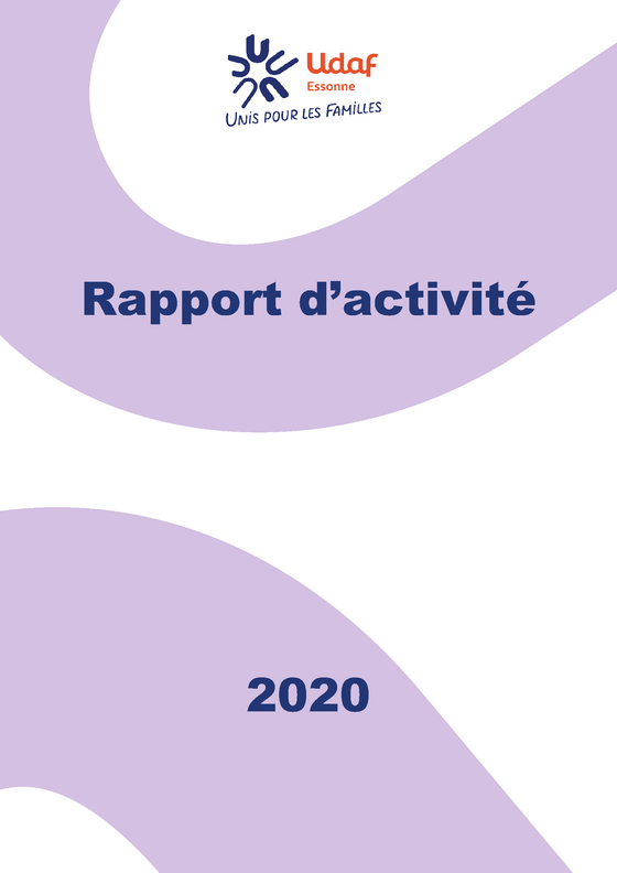 Une du rapport activité 2020