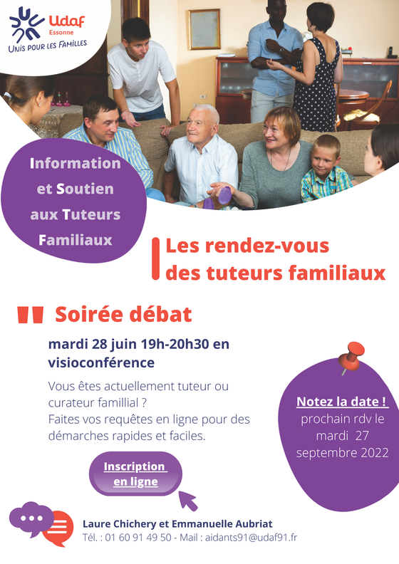 Rendez-vous des tuteurs familiaux juin 2022