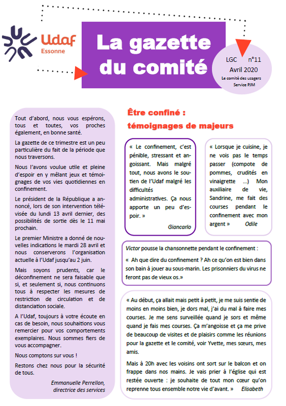 Gazette comité PJM